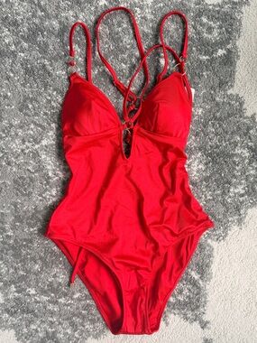 Victoria's Secret Red One-Piece Swimsuit